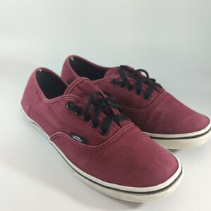 Vans Off the Wall Maroon Tennis Skate Shoes Women’s Size 8 Men's Size 6.5